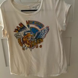 Vintage white band shirt size Medium